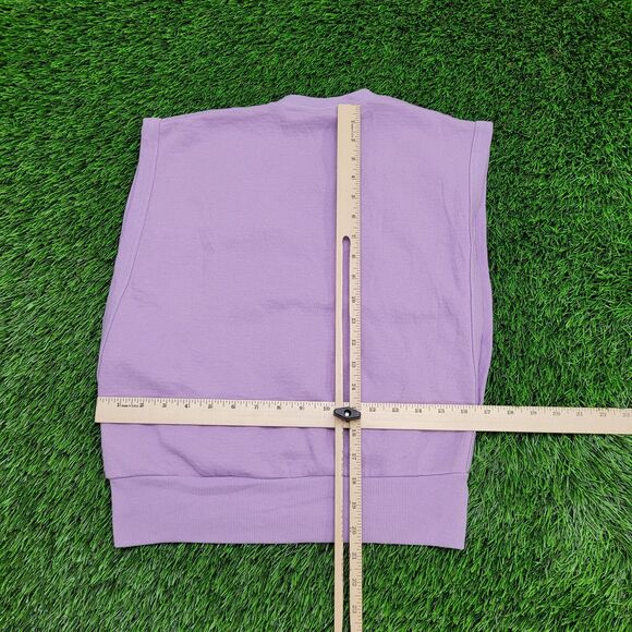 Vintage 80s MOD Vest Sweater Womens XS/S 17x20 Purple Cozy USA - Picture 3 of 9